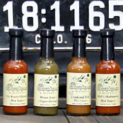 Hot Sauces: Mean Jean's, Good and Evil, Fire Roasted Hot, Hell's Habanero